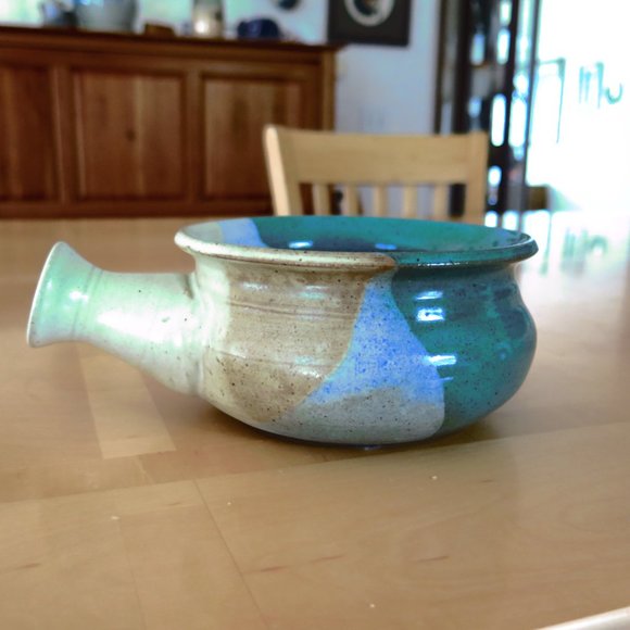 Handmade Pottery French Onion Chili Soup Mug Bowl - Picture 1 of 11